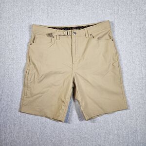 Gerry Men's Khaki Tan Performance Stretch Cargo Shorts Size 36 Outdoor Hiking